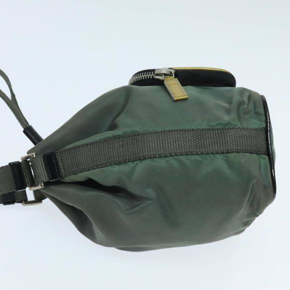 PRADA Hand Bag Nylon Khaki Auth 95957 - Picture 4 of 16